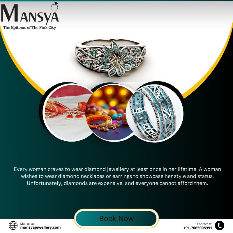 Shop Luxurious Green Diamond Earrings At Mansya Jewellery