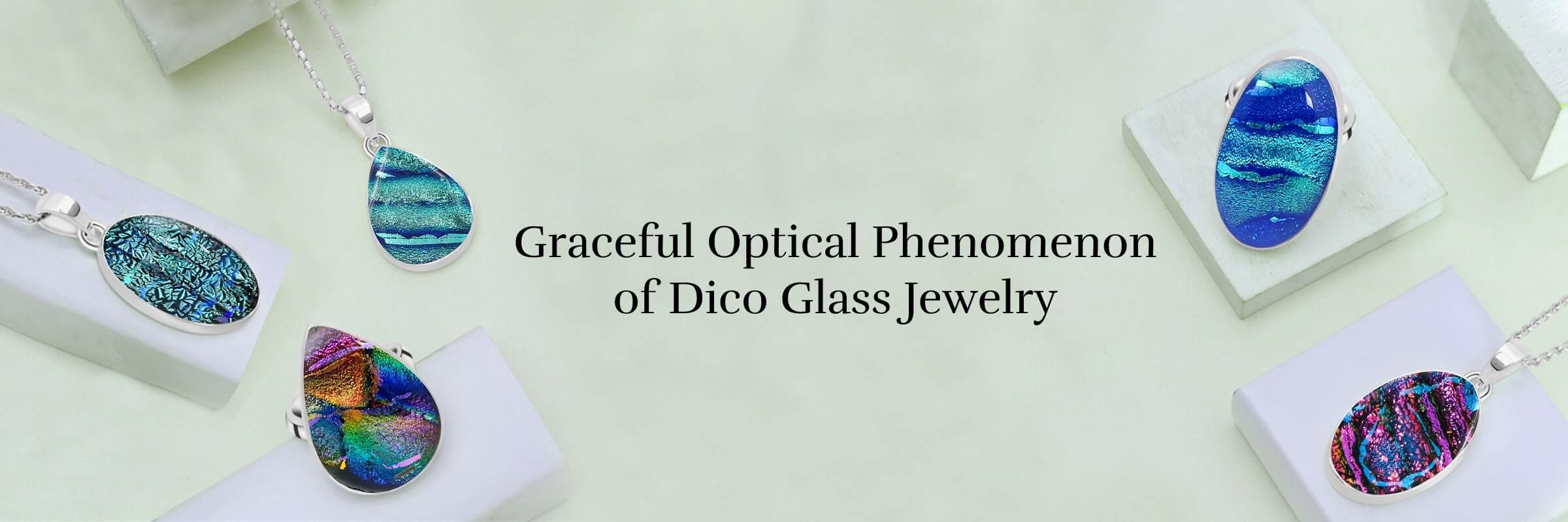 Iridescent Illusions Dico Glass Jewelry For Captivating Elegance
