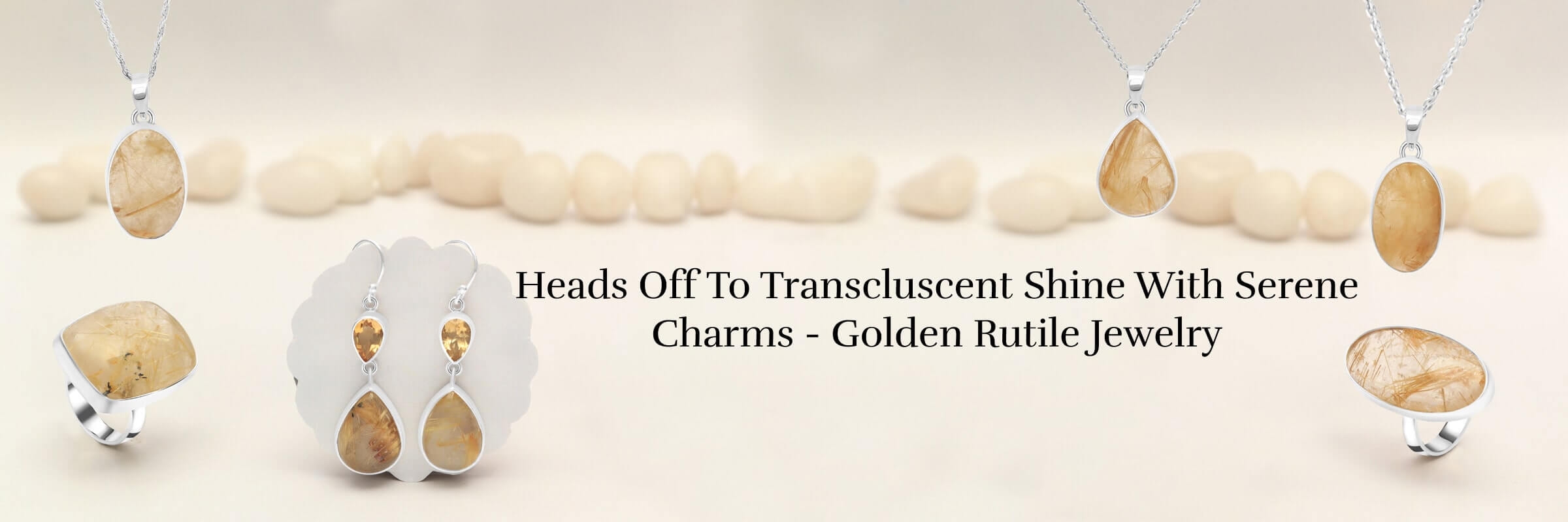 Radiant Charms Captivating Golden Rutile Jewelry For Alluring Style