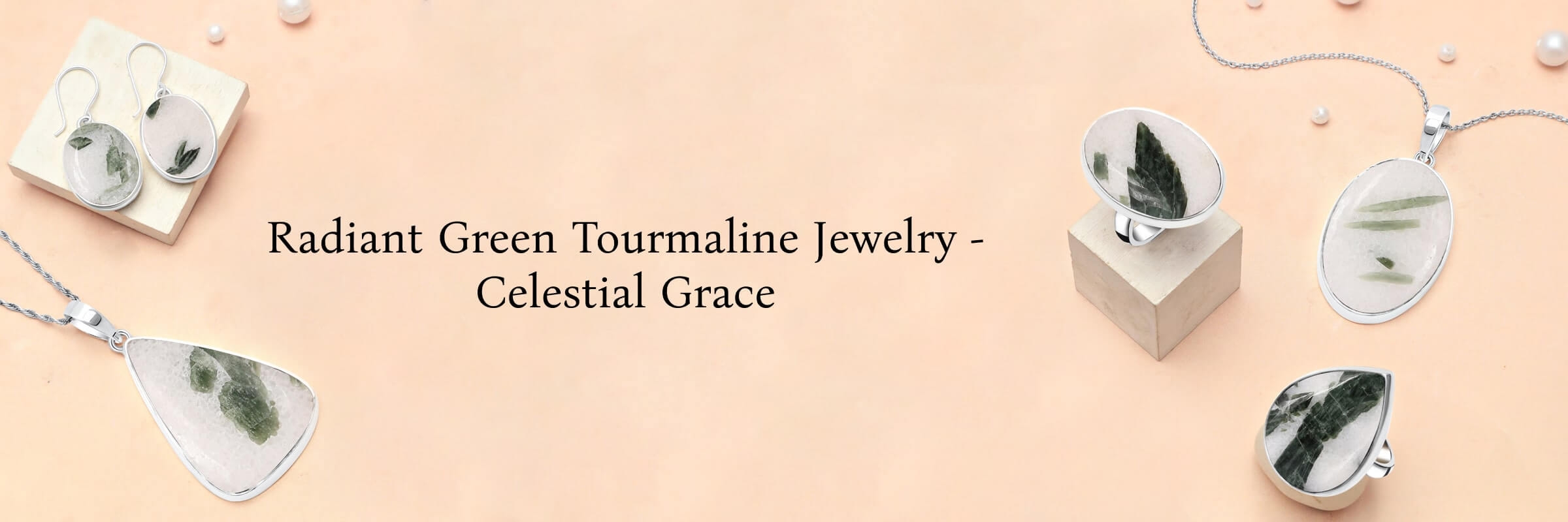 Celestial Glow Green Tourmaline Quartz Jewelry That Radiates Grace