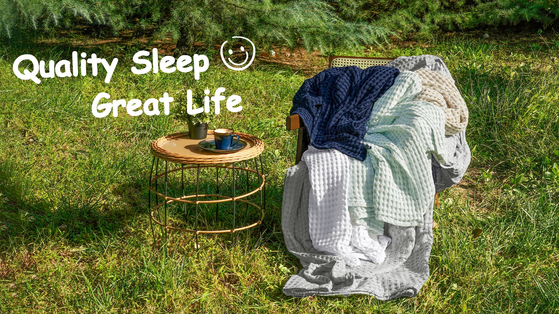 Cosy Comfort: The Waffle Weave Blanket