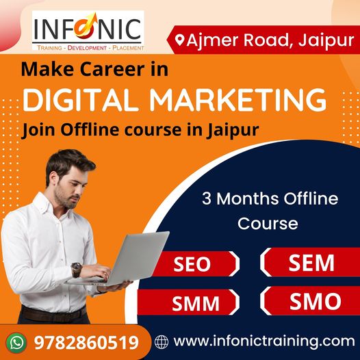 Join Best Digital Marketing Coaching Jaipur- Infonic Training
