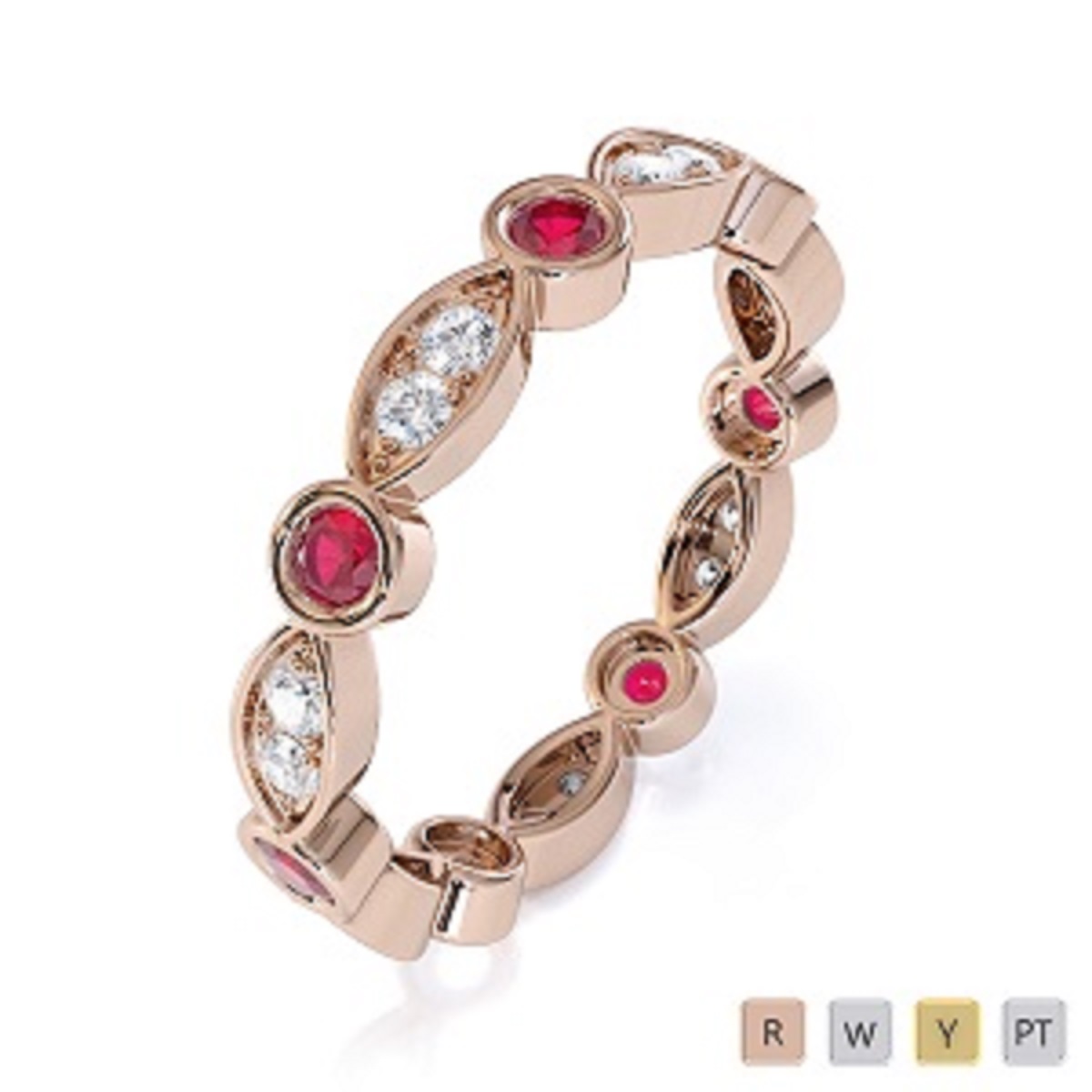 Buy Ruby Eternity Rings In Uk