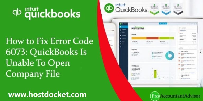 How To Rectify Quickbooks Error Code 6073 99001?