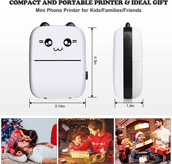 Kitty Mini Thermal Portable Printer Bluetooth & Wireless Android & Ios