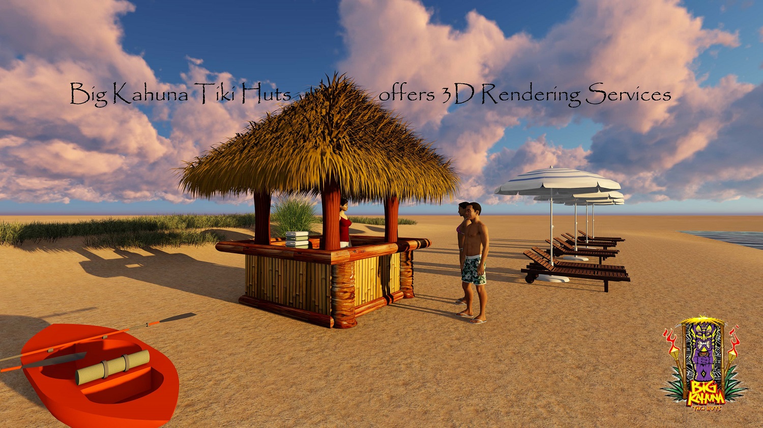 Big Kahuna Tiki Huts