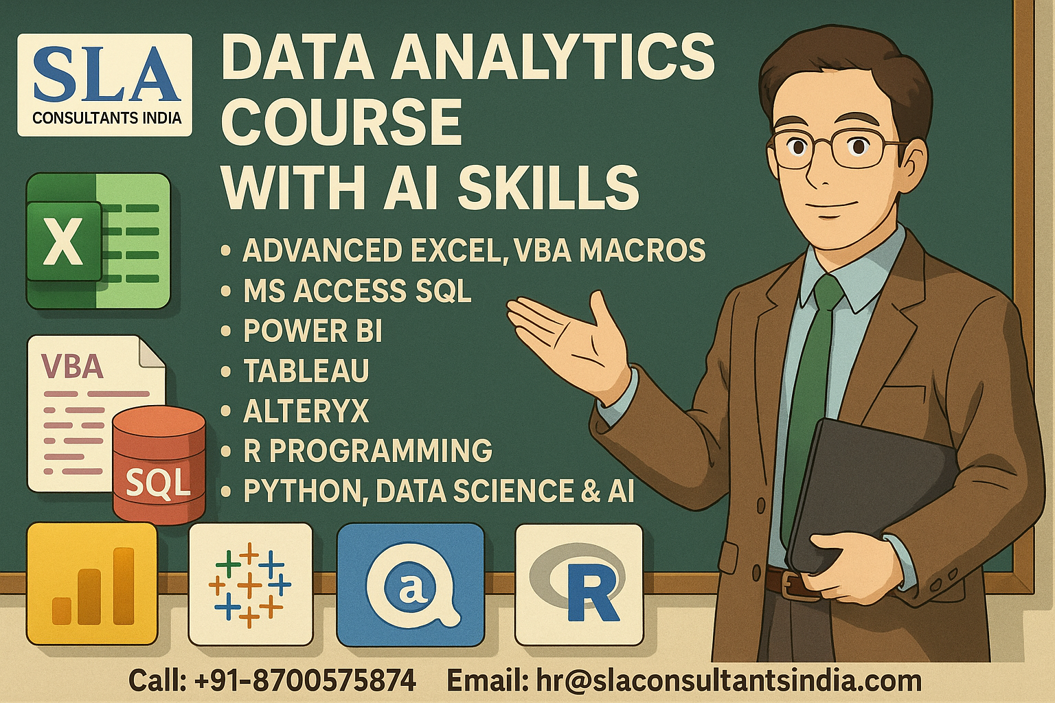 Data Analyst Course, Step Into Mncs With Confidence, Upskills With Ai For 2026, By Sla Consultants India,