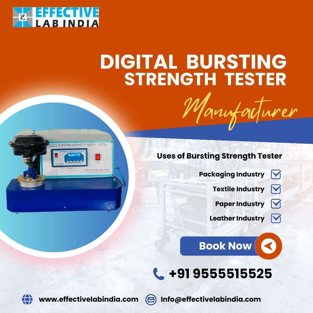 High-Quality Bursting Strength Tester Manufacturer And Supplier In India