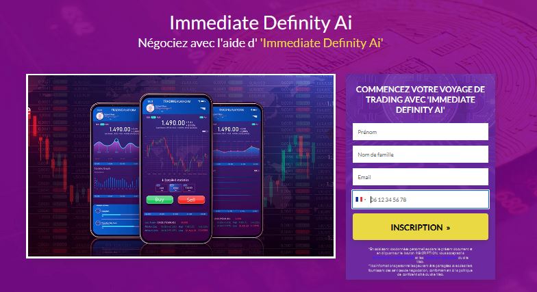 Immediate Definity Ai  – La Plateforme De Trading De Crypto Est Légitime Ou Une Arnaque ?