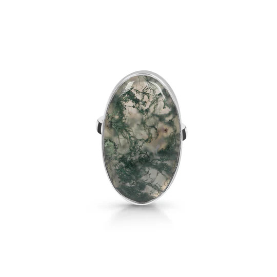 Moss Agate Drop Earrings – Light And Luxurious