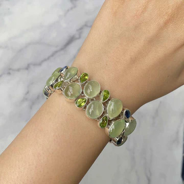 Buy Real Sterling Silver Prehnite Stone Jewelry