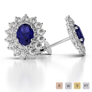 Buy Blue Sapphire Earrings In Uk