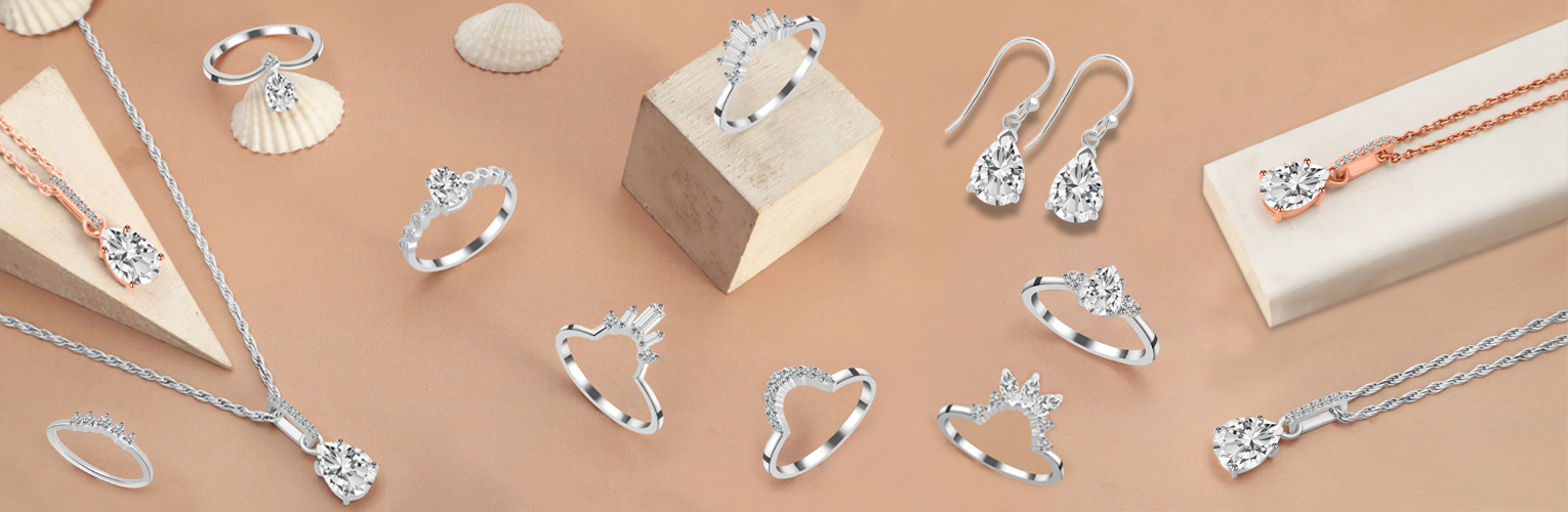 Eternal Glow: White Topaz Elegance