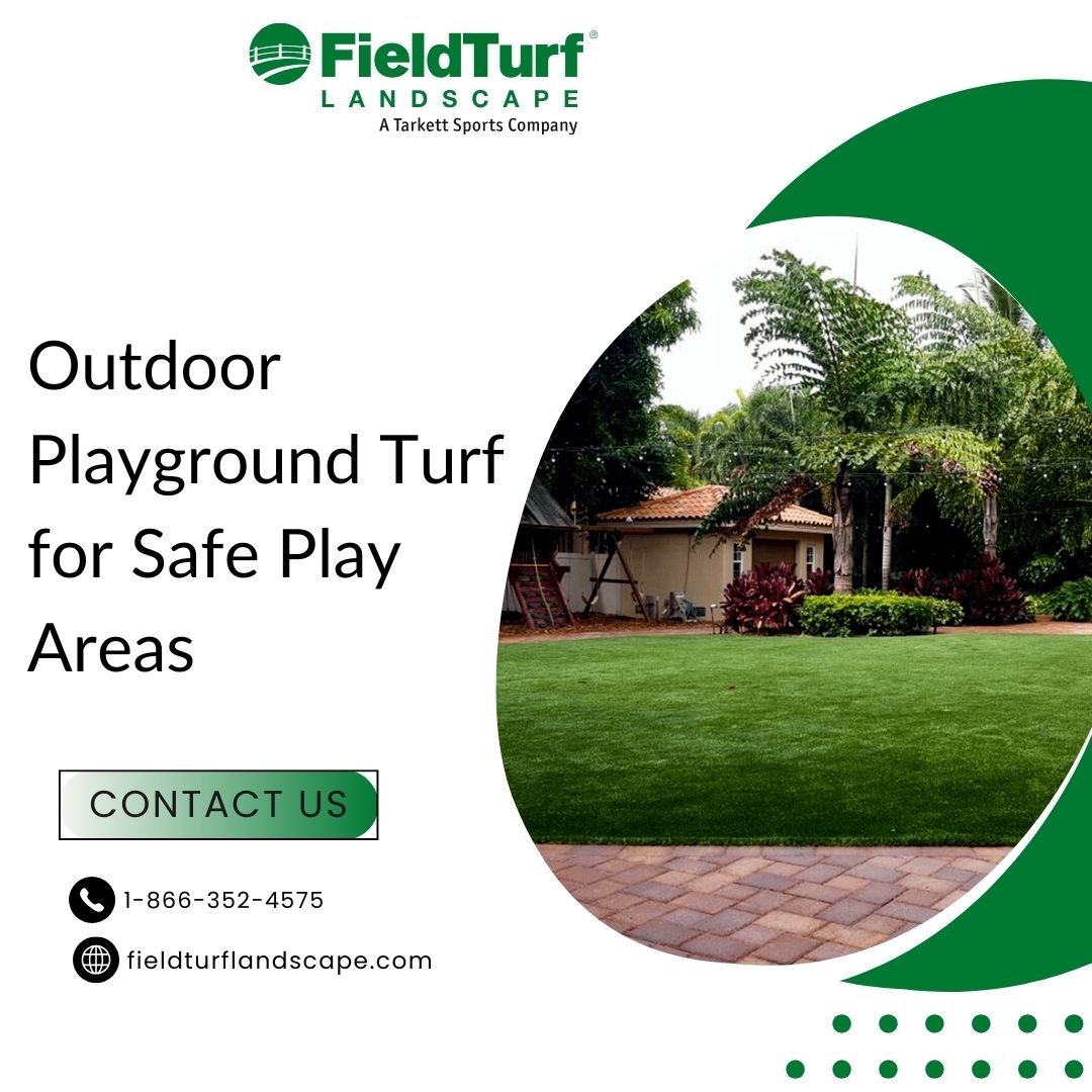 Outdoor Playground Turf For Safe Play Areas | Fieldturf Landscape