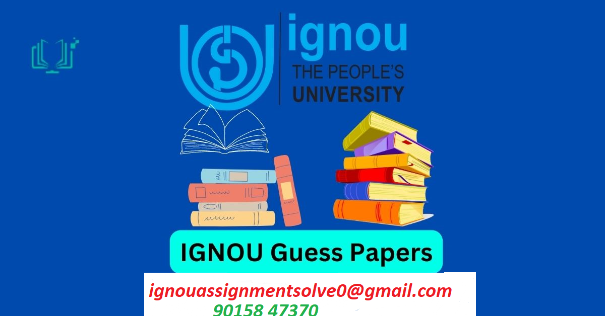We Sell Ignou Guess Paper For All Ignou Students