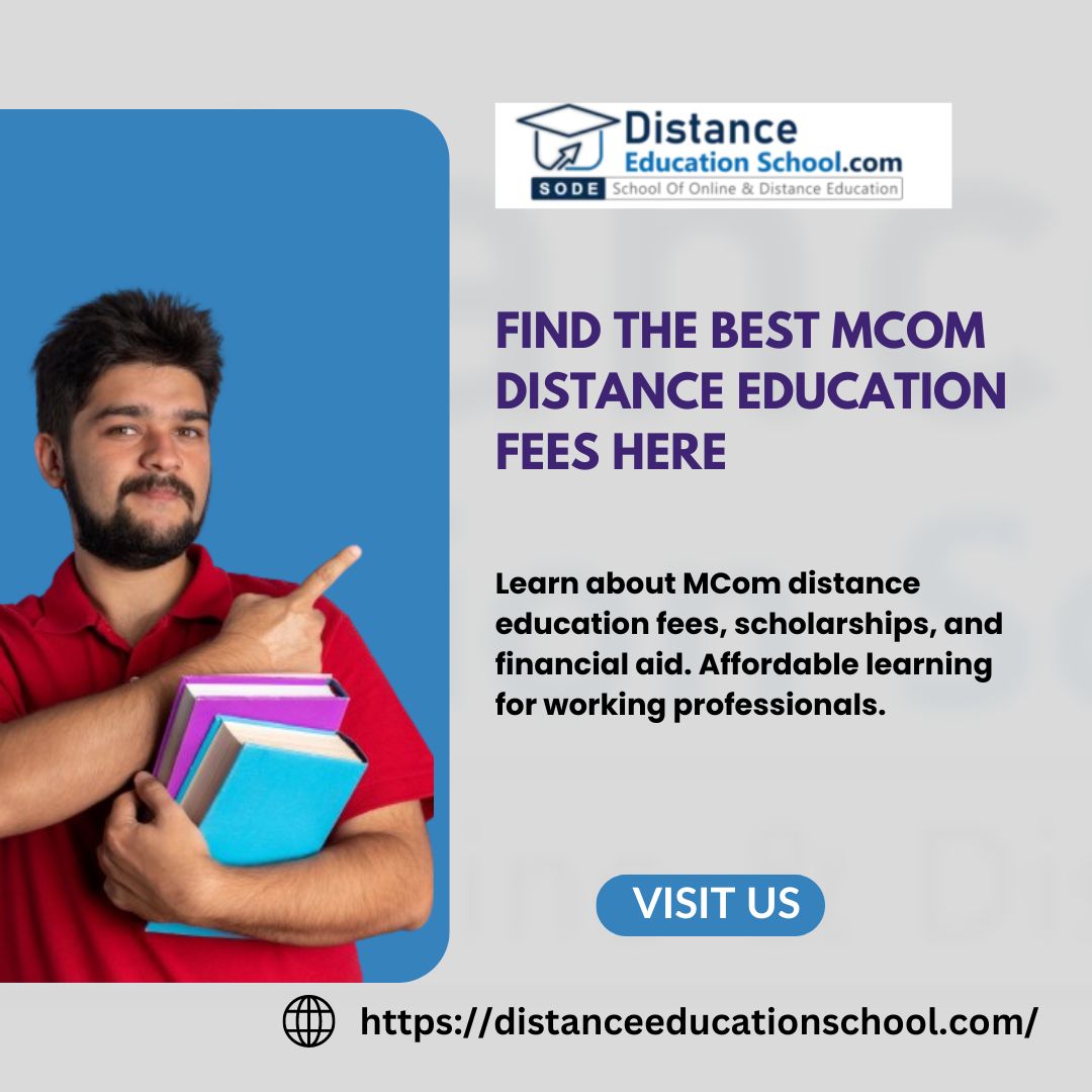 Mcom Distance Education Fees