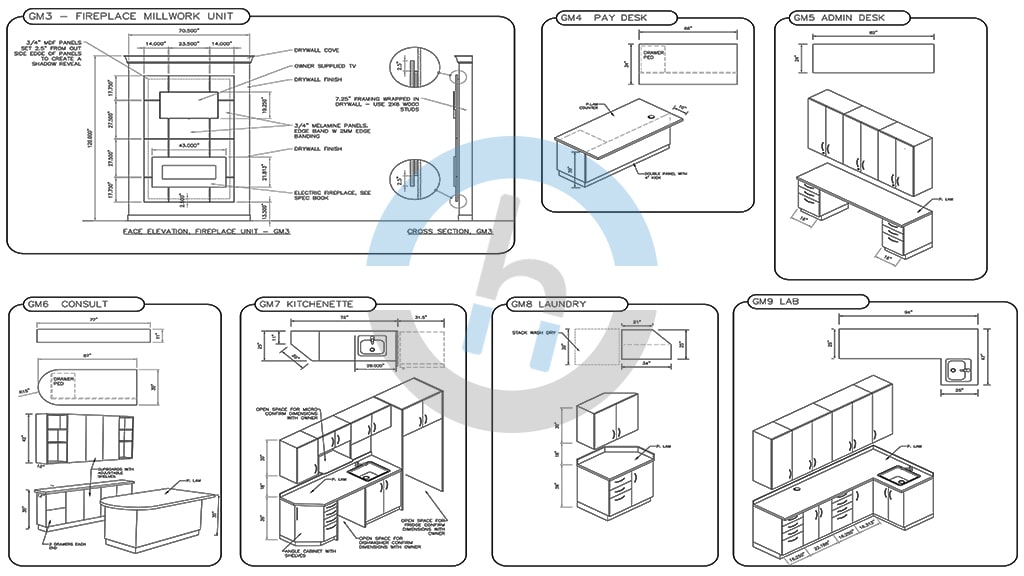 Millwork Shop Drawings Services - Chudasama Outsourcing