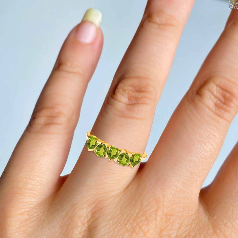 Peridot Ring In Sterling Silver