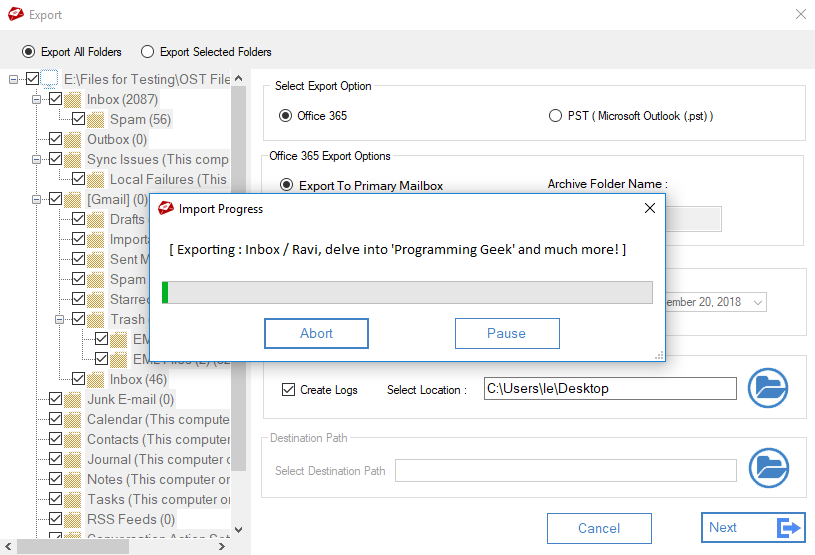 MailsDaddy Ost To Office 365 Migration Tool
